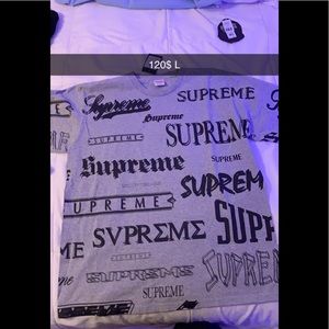 Supreme grey tee